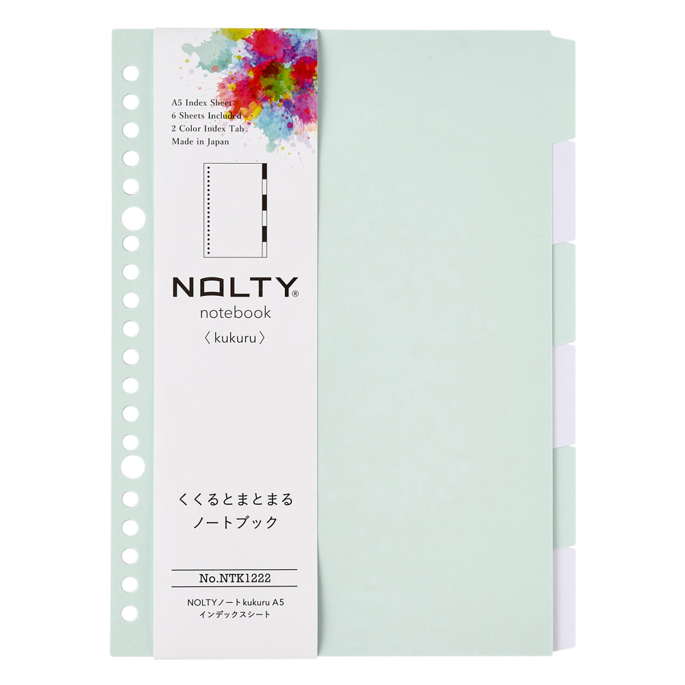 NOLTY Notebook kukuru A5 6-Tab Index Sheet