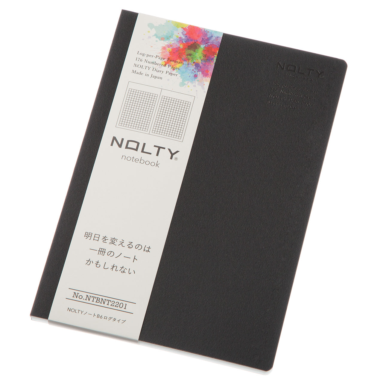 NOLTY Notebook B6 Log Type 176P – Black