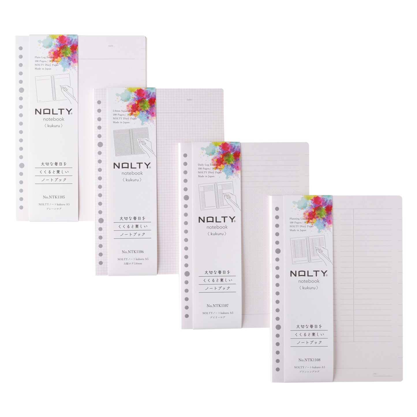 NOLTY Notebook kukuru A5 Life Log 100P